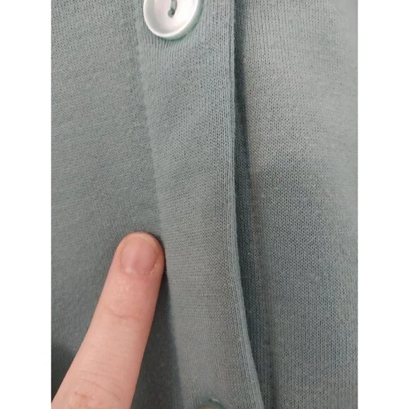 BLAIR Sweater Cardigan Blue Button Front Embroidered Sz 2XL - Picture 7 of 12